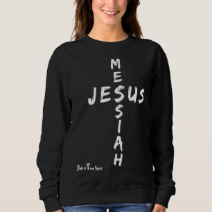 Sweatshirt Messie Jésus Croix #Pâques #Noël Christian