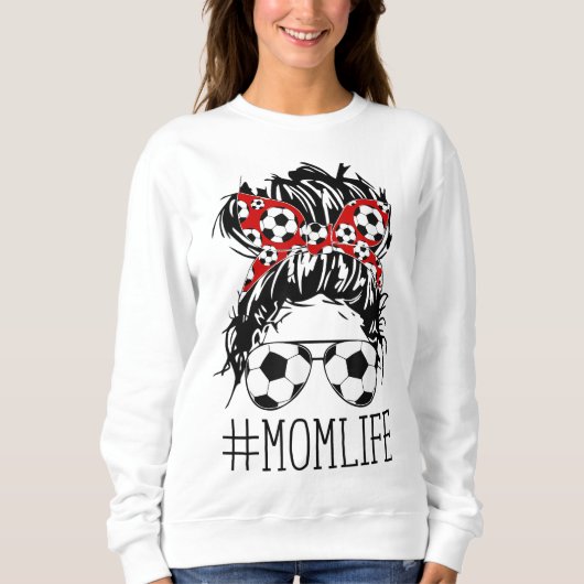 Sweatshirt Messy Bun Bandana Cheveux porter des lunettes de s (Devant)