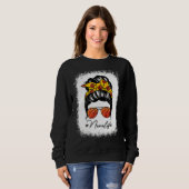 Sweatshirt Messy Bun Nana Life Basketball Fête des Mères (Devant entier)