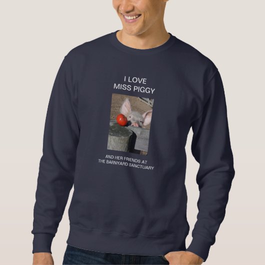 sweatshirt met boerderij varken Barnyard Sanctuary (Voorkant)