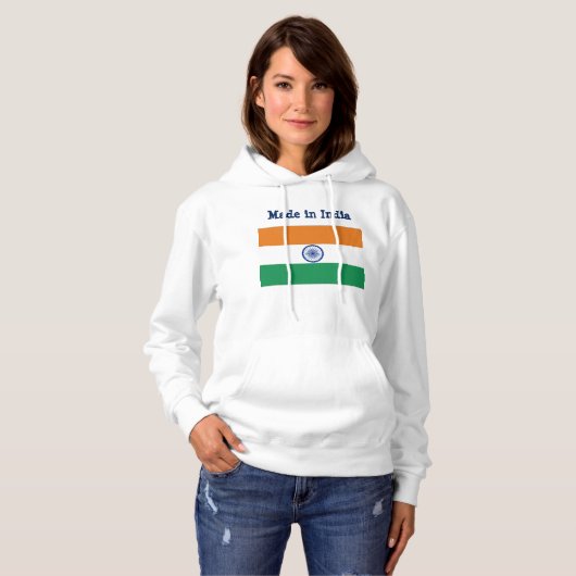 sweatshirt met Indiase vlag (Voorkant volledig)