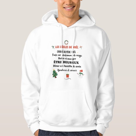 Sweatshirt met kerstmantel (Voorkant)