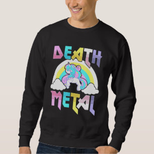 Sweatshirt Métal De Mort Magique Unicorne Rocher Rocher Et Ro