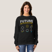 Sweatshirt Météorologue Prévision météorologique future Solei (Devant entier)