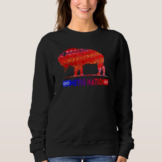 Sweatshirt Metis Flag Metis Nation Buffalo Metis Sash Tee (Devant)