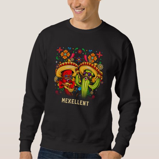 Sweatshirt Mexellent Mexican Humor Mexico Cinco De Mayo Fiest (Devant)