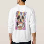 Sweatshirt mexicain de crâne de sucre (Dos)