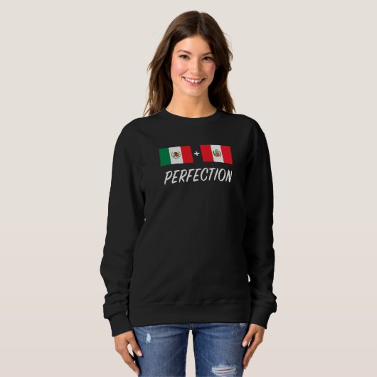 Sweatshirt Mexican Peruvian Flag Mexico Peru  (Devant entier)