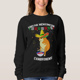Sweatshirt Mexicos Fête de l'Indépendance Cheems Charro Casqu