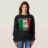 Sweatshirt Mexique Drapeau Fière Mexique (Devant entier)