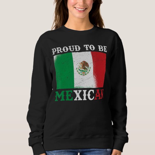 Sweatshirt Mexique Drapeau Fière Mexique (Devant)