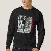 Sweatshirt Mexique Mexicain Drapeau C'est dans mon ADN Emprei (Devant)