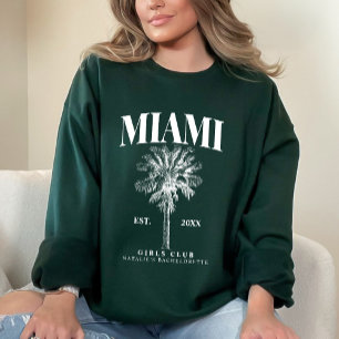 Sweatshirt Miami Beach Bachelorette Custom Luxe Social Club