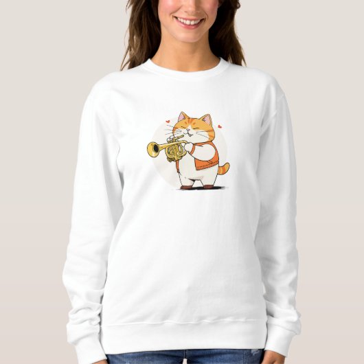 Sweatshirt Miaulements et Mélodies (Devant)