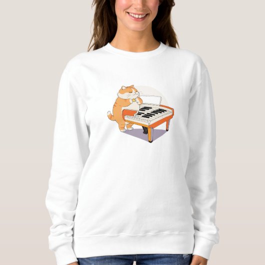 Sweatshirt Miaulements et Mélodies (Devant)