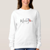 Sweatshirt Michigan avec Drapeau Graphique (Devant)