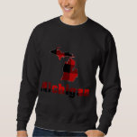 Sweatshirt Michigan Michigander Buffalo Plaid Winter Christma<br><div class="desc">Michigan Michigander Buffalo Plaid Winter Christmas Mitten</div>
