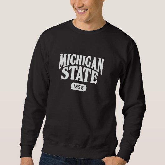 Sweatshirt Michigan State MSU Spartans Established School (Devant)