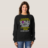 Sweatshirt Micro Preemie Nicu Daddy Naissance prématurée (Devant entier)