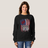 Sweatshirt Micro Preemie NICU USA Flags Dad Premature Birth   (Devant entier)