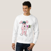Sweatshirt Microphone de l'officier de police de Rabbit (Devant entier)
