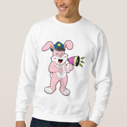 Sweatshirt Microphone de l'officier de police de Rabbit (Devant)