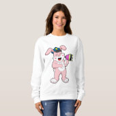 Sweatshirt Microphone de l'officier de police de Rabbit (Devant entier)