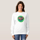Sweatshirt Microphone en fleurs (Devant entier)
