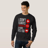 Sweatshirt Microphone vidéo en ligne pour streamer de jeux vi (Devant entier)
