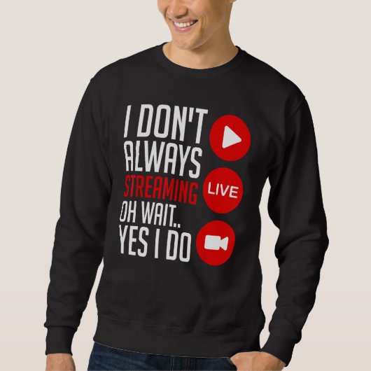 Sweatshirt Microphone vidéo en ligne pour streamer de jeux vi (Devant)