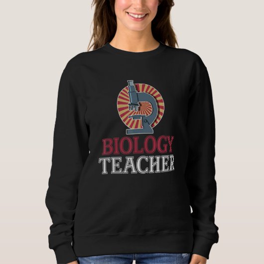 Sweatshirt Microscope Biologiste de laboratoire Enseignement (Devant)