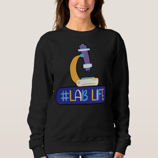 Sweatshirt Microscope de laboratoire Médicale Technologies de (Devant)