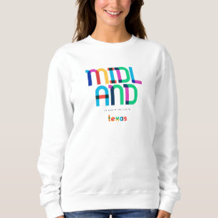 Sweatshirt Midland Texas milieu du siècle, Art Pop,