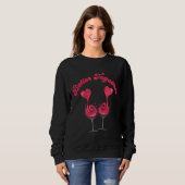 Sweatshirt Mieux Ensemble Valentine Coeurs de vin (Devant entier)