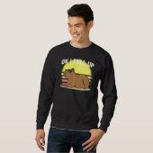 Sweatshirt Mignon Capybara Ok je monte Capybara Mème (Devant entier)