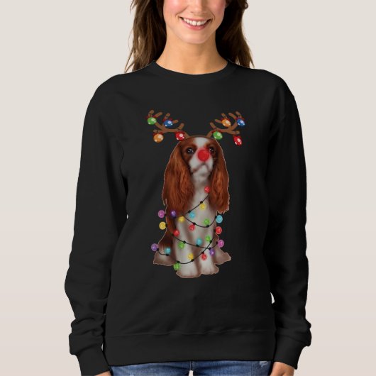 Sweatshirt Mignon Cavalier King Charles Spaniel Drôle cadeau  (Devant)