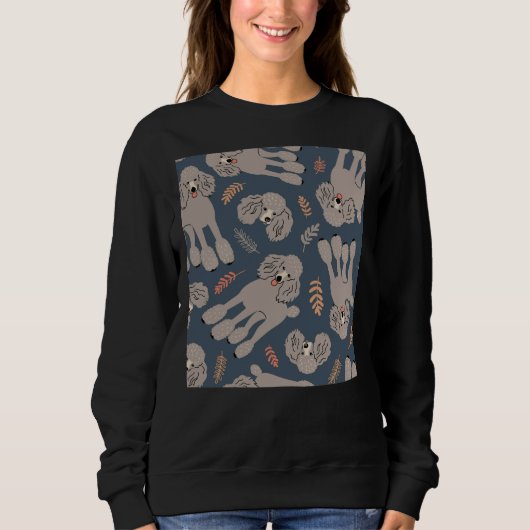 Sweatshirt mignon chien chien motif (Devant)