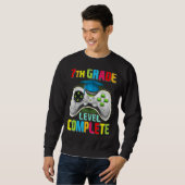 Sweatshirt Mignonne 7e année Niveau Complet Gamer Graduation (Devant entier)