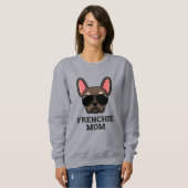 Sweatshirt Mignonne Brown Tan French Bulldog Frenchie Chien M (Devant entier)
