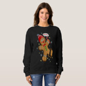 Sweatshirt Mignonne Christmas Gingerbread Homme Cookie X Mas (Devant entier)