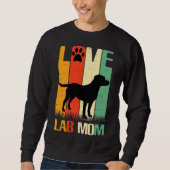 Sweatshirt Mignonne Empreinte de patte Labrador Retriever Lab (Devant)