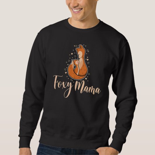 Sweatshirt Mignonne Foxy Mama Fille Animal Pour Femmes Fox 1 (Devant)