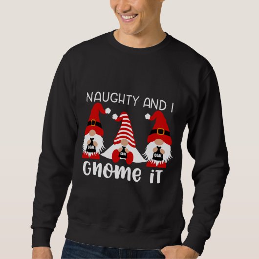 Sweatshirt Mignonne Gnome Gnomies Trois Gnomes Naughty (Devant)