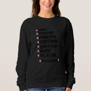 Sweatshirt Mignonne Homeschool Maman Appréciation
