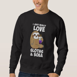 Sweatshirt Mignonne J'Aime Vraiment Les Machines À Sous Boba