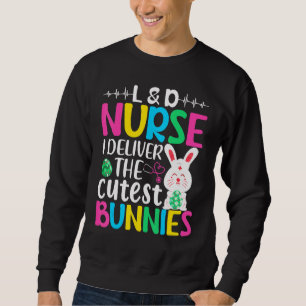Sweatshirt Mignonne L&d Pâques Infirmière vie Bunny Scrubs Pâ