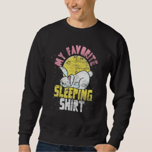 Sweatshirt Mignonne Lapin Mon Favori Couchage Animal Rabbit S