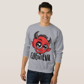 Sweatshirt Mignonne mais mal (Devant entier)