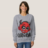 Sweatshirt Mignonne mais mal (Devant entier)