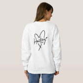 Sweatshirt Mignonne maman de hockey (Dos entier)